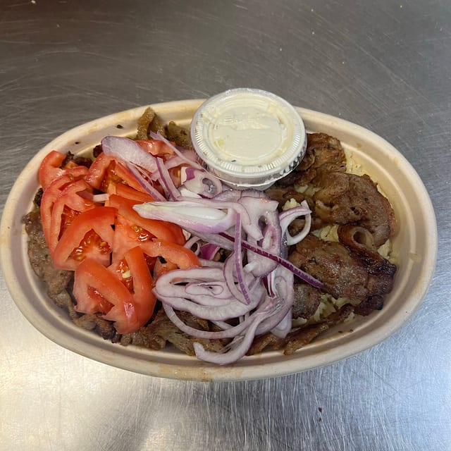 Authentic Pork Gyro Plate.