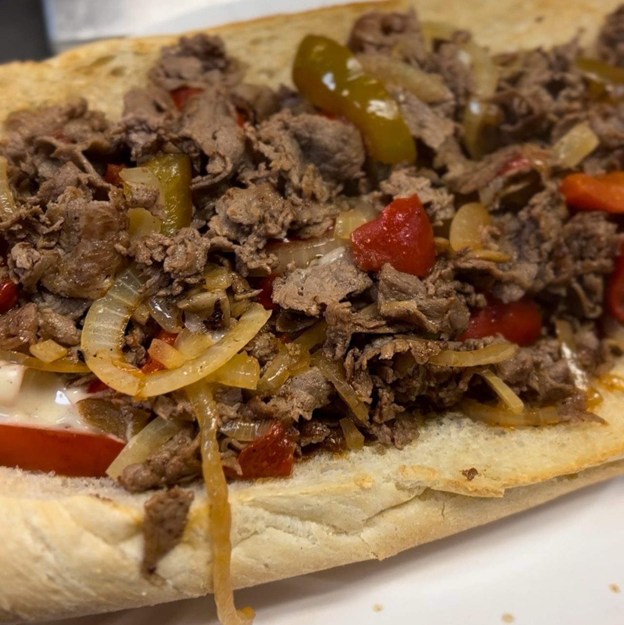 Pepperoni Steak Bomb Sub.