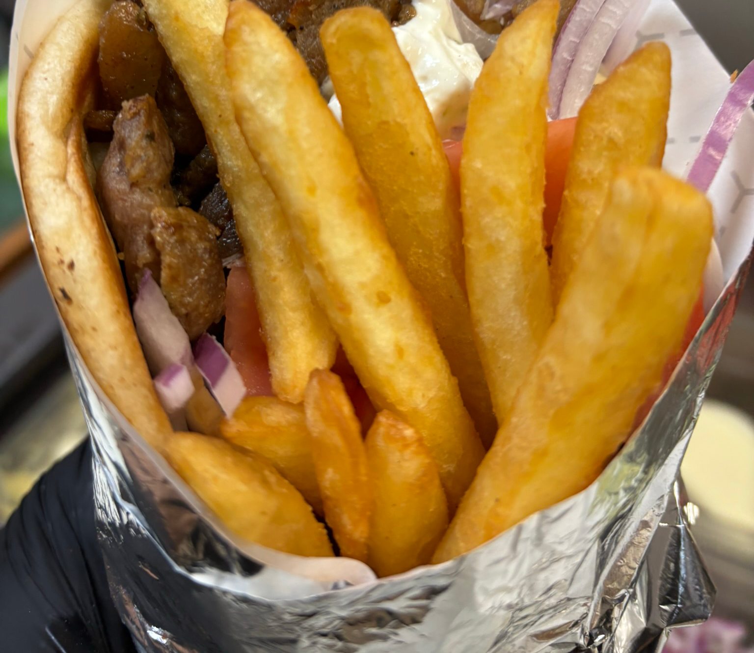 Authentic Pork Gyro.