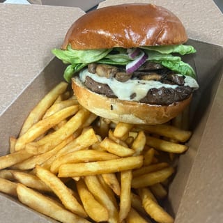 Mushroom Swiss Burger