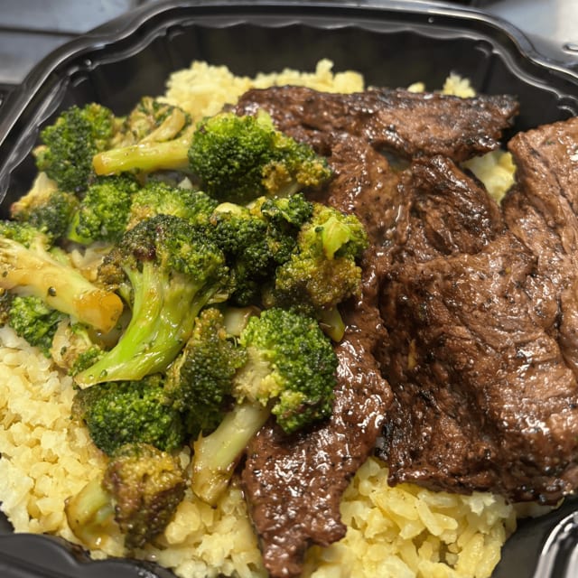 Steak Tip Dinner.