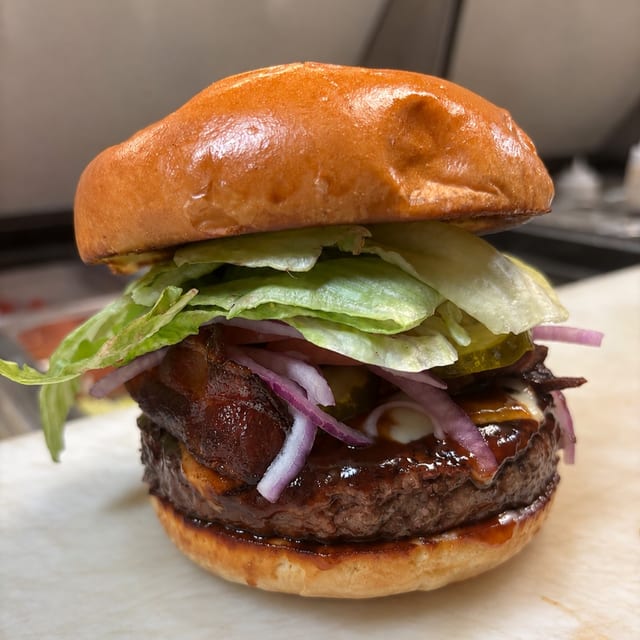 BBQ Bacon Cheeseburger.