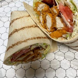 Greek Crispy Chicken Wrap