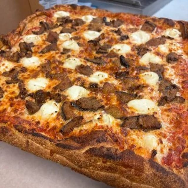 Eggplant Ricotta Pizza.