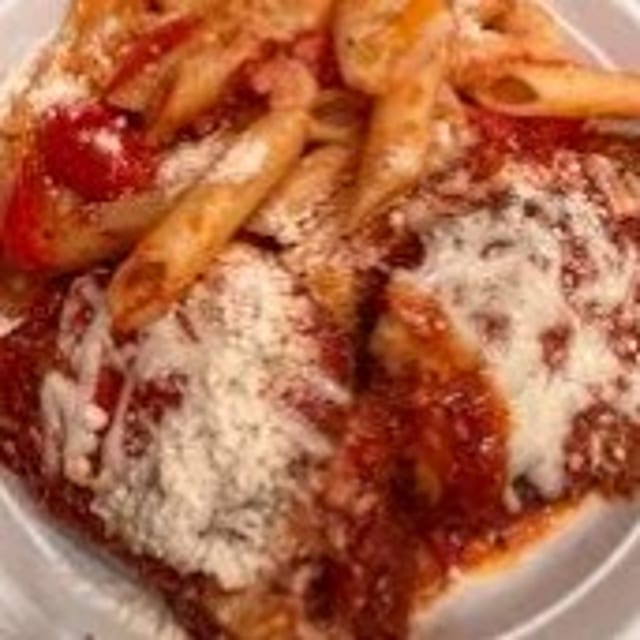 Eggplant Parm Pasta.