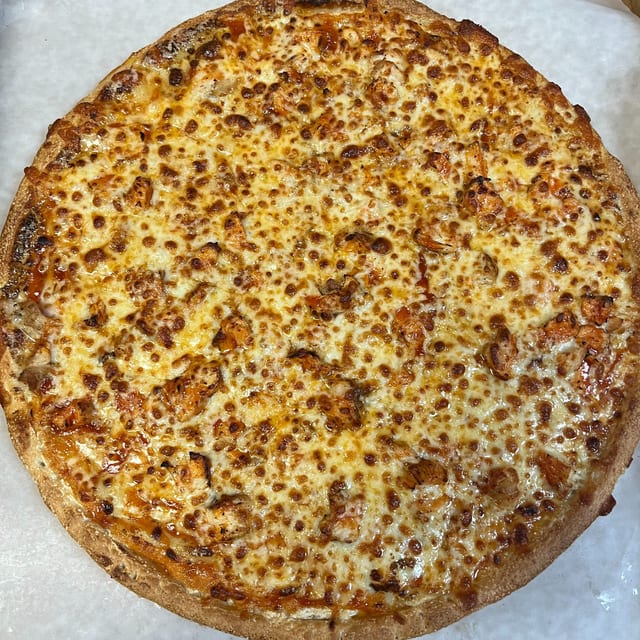 Buffalo-Blue Pizza.